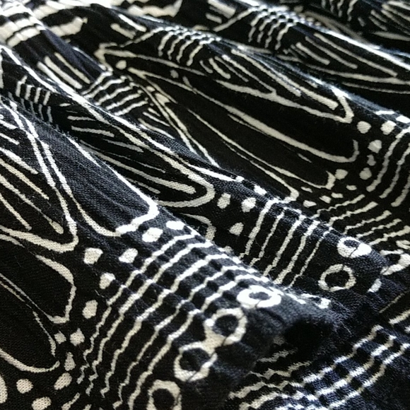 Skirt Elastic Crinkle Flowy Boho Petite Sag Harbor - Picture 5 of 7